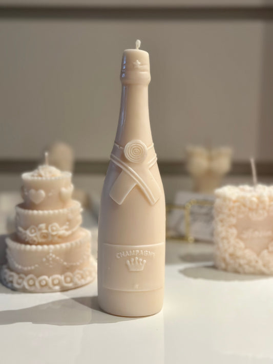 Champagne Bottle Candle