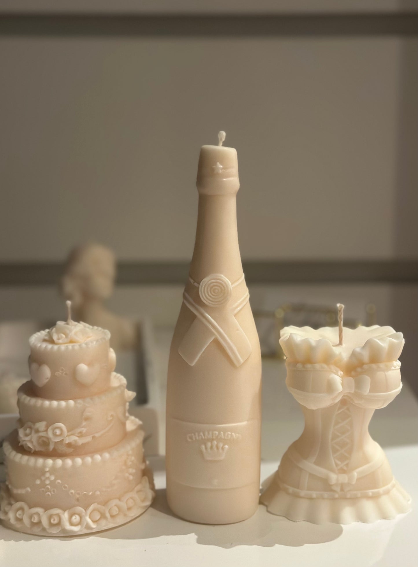 Champagne Bottle Candle