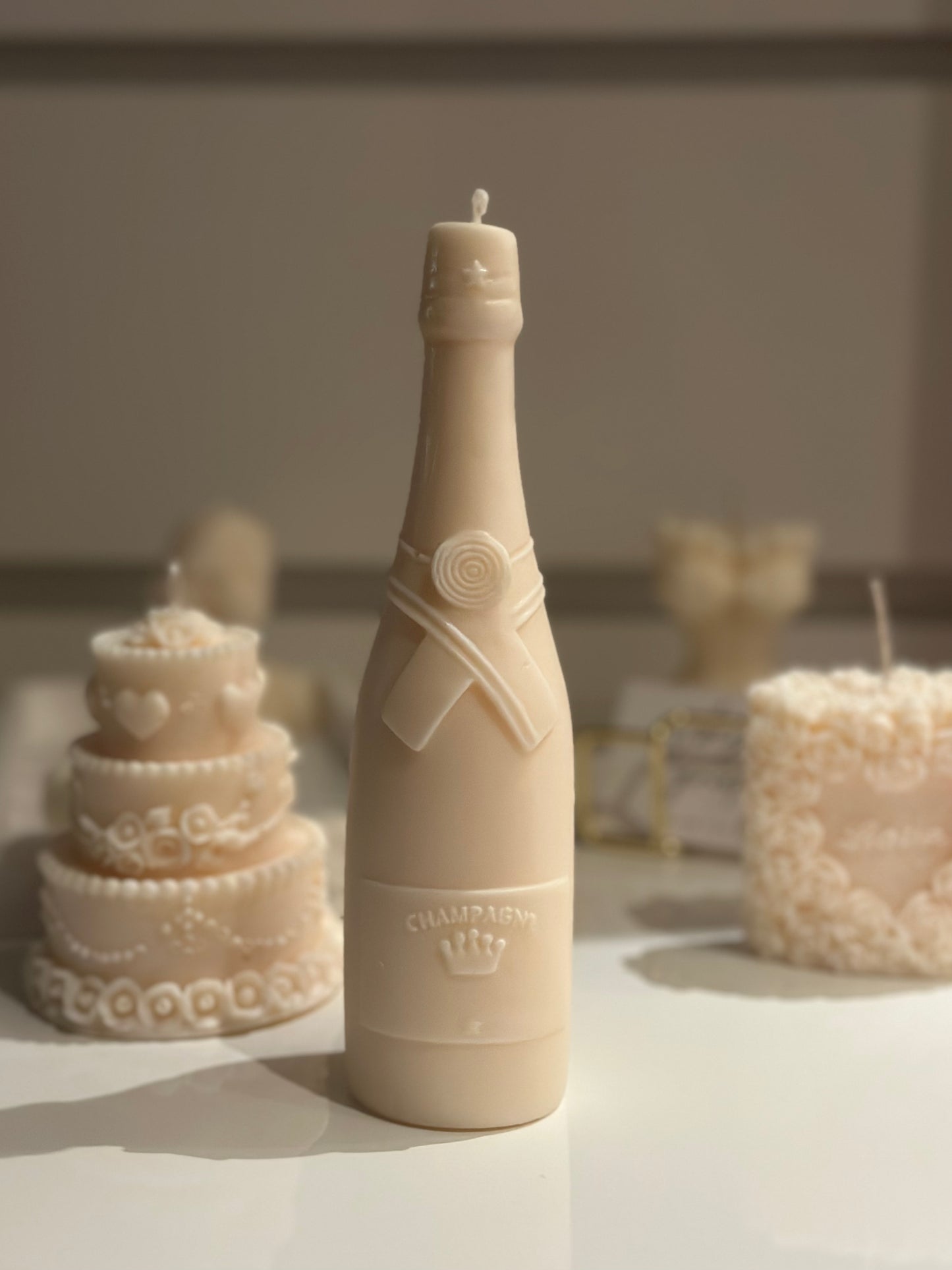 Champagne Bottle Candle